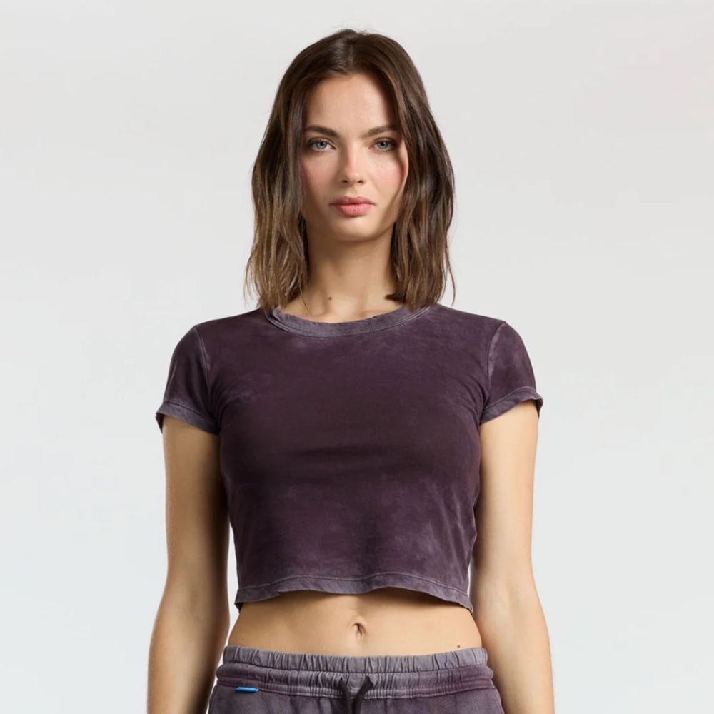 Cotton Citizen Standard Baby Tee Purple Hand Dyed Sz Small NWT